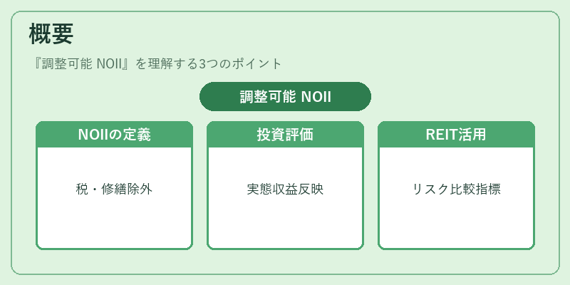 概要（調整可能 NOII）の図解