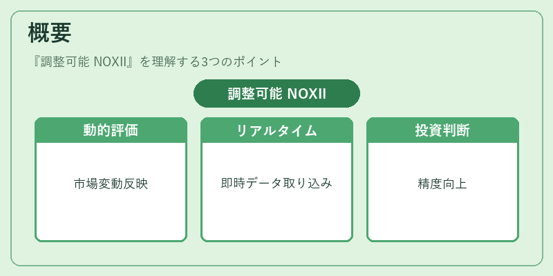 概要（調整可能 NOXII）の図解