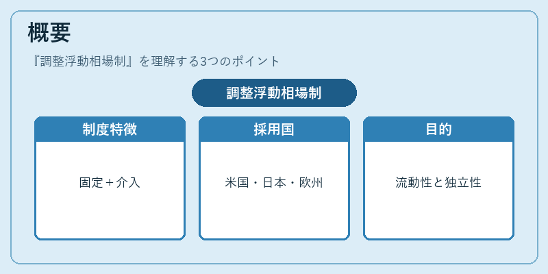 概要（調整浮動相場制）の図解