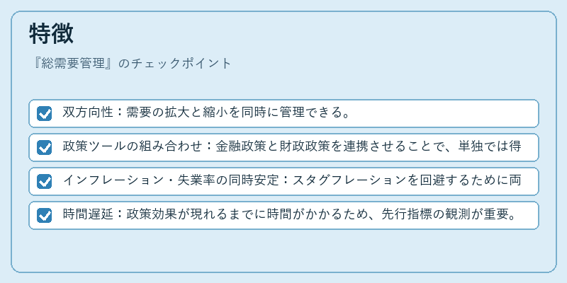 特徴（総需要管理）の図解