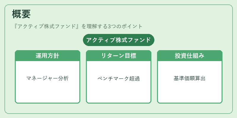 概要（アクティブ株式ファンド）の図解