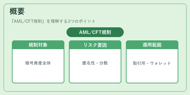 概要(AML/CFT規制)の図解