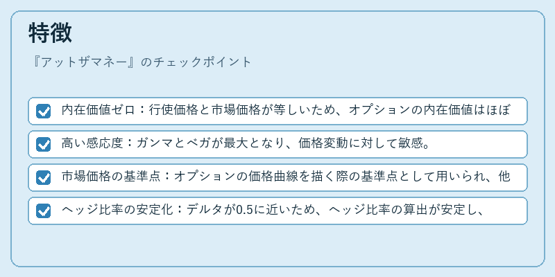 特徴（アットザマネー）の図解