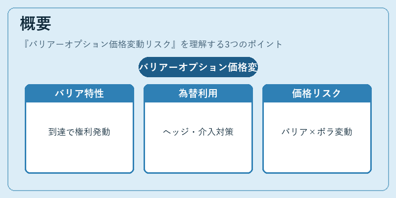 概要（バリアーオプション価格変動リスク）の図解