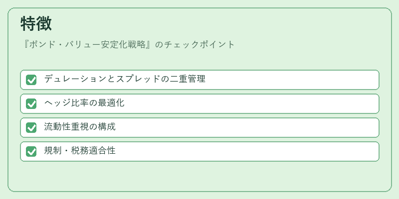 特徴(ボンド・バリュー安定化戦略)の図解