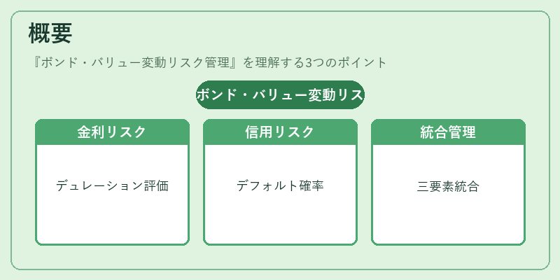 概要（ボンド・バリュー変動リスク管理）の図解