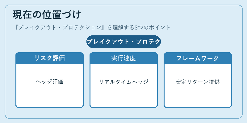 現在の位置づけ（ブレイクアウト・プロテクション）の図解