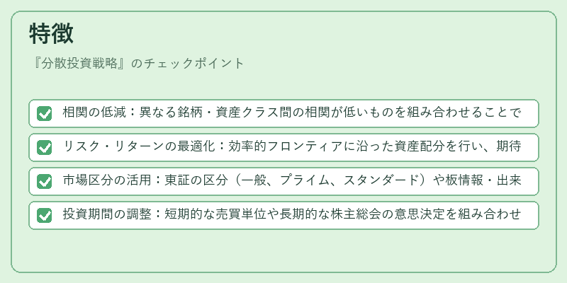 特徴（分散投資戦略）の図解