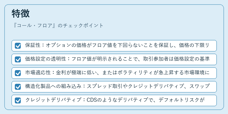 特徴（コール・フロア）の図解