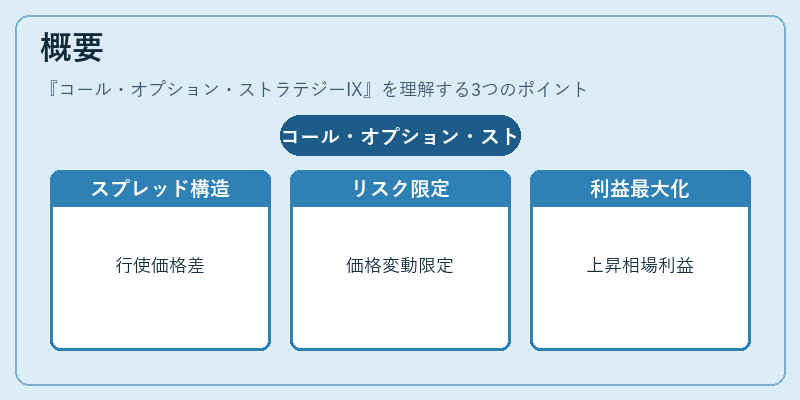 概要（コール・オプション・ストラテジーIX）の図解