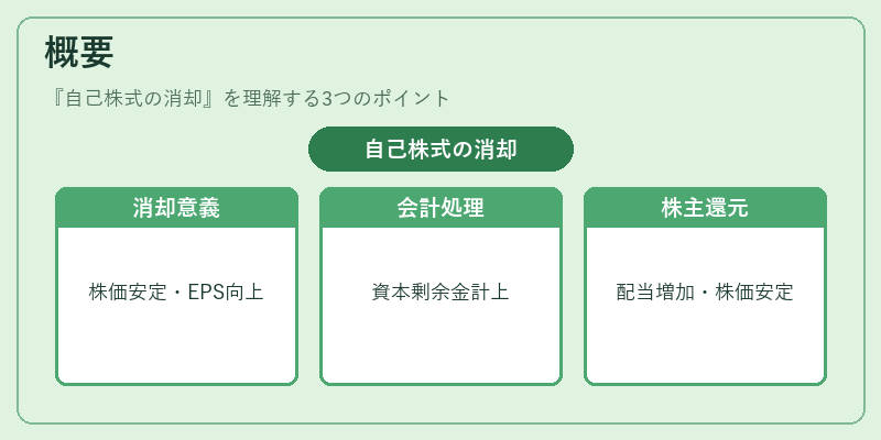 概要(自己株式の消却)の図解
