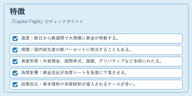 特徴（Capital Flight）の図解