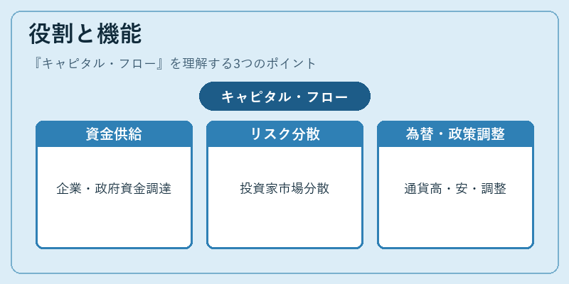 役割と機能（キャピタル・フロー）の図解