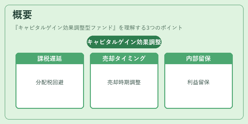 概要（キャピタルゲイン効果調整型ファンド）の図解