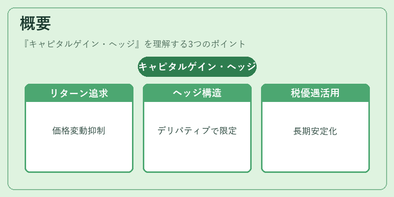概要（キャピタルゲイン・ヘッジ）の図解