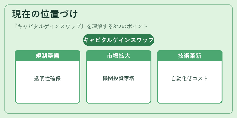 現在の位置づけ（キャピタルゲインスワップ）の図解
