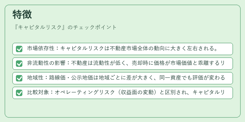 特徴（キャピタルリスク）の図解