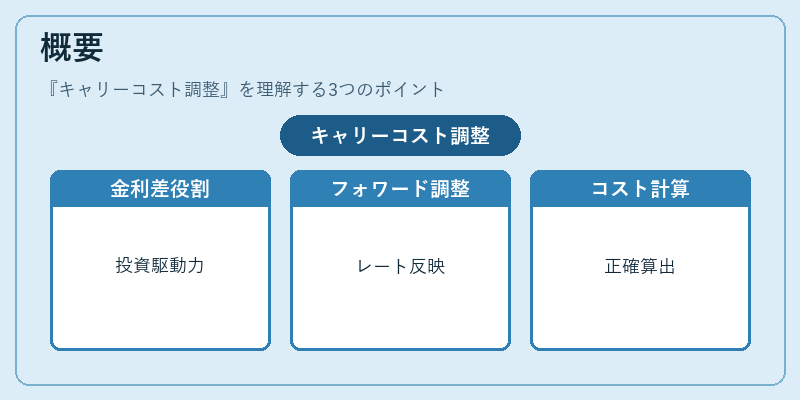 概要（キャリーコスト調整）の図解