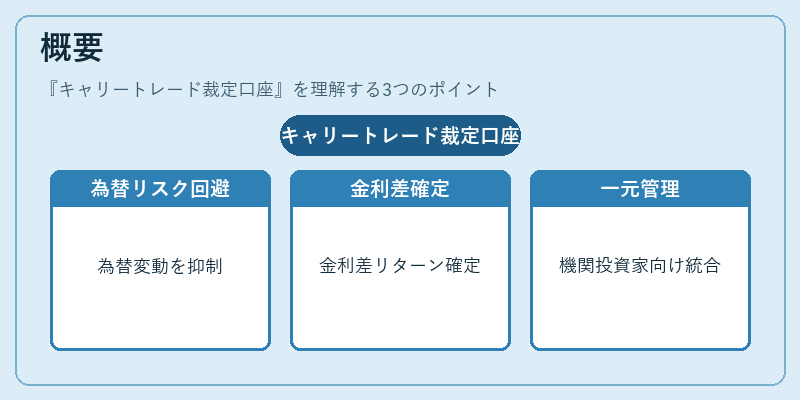 概要（キャリートレード裁定口座）の図解