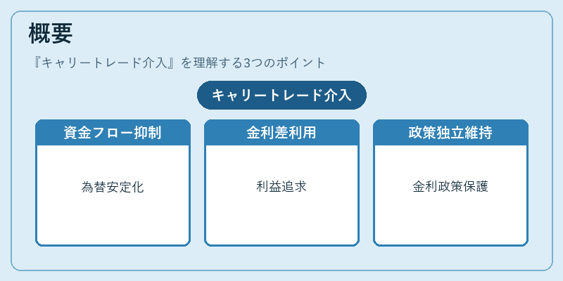概要（キャリートレード介入）の図解