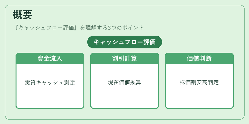概要(キャッシュフロー評価)の図解