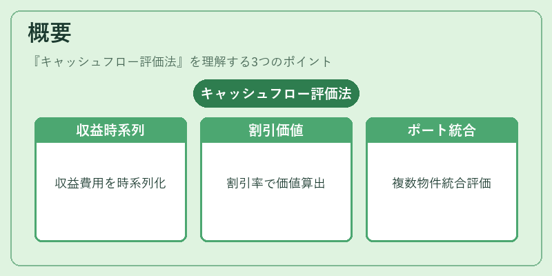 概要（キャッシュフロー評価法）の図解