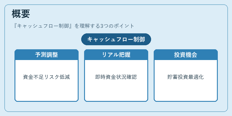 概要（キャッシュフロー制御）の図解