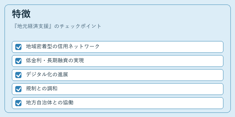 特徴（地元経済支援）の図解