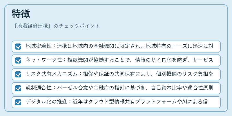 特徴（地場経済連携）の図解