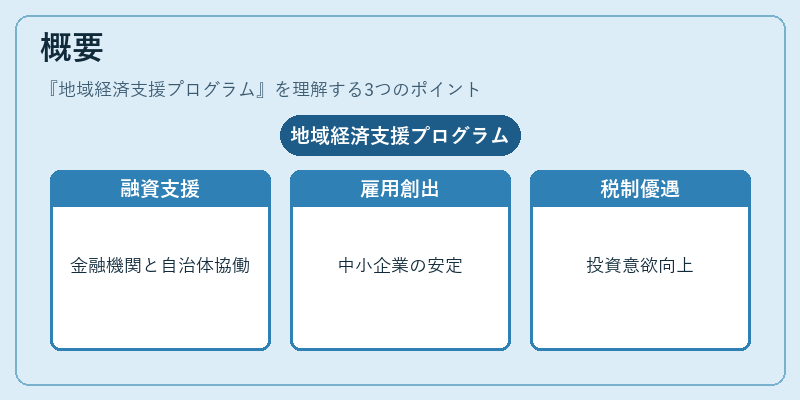 概要（地域経済支援プログラム）の図解