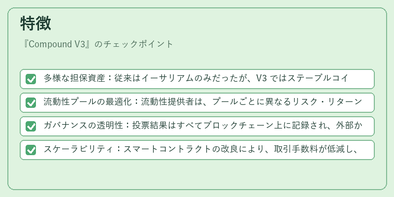 特徴（Compound V3）の図解