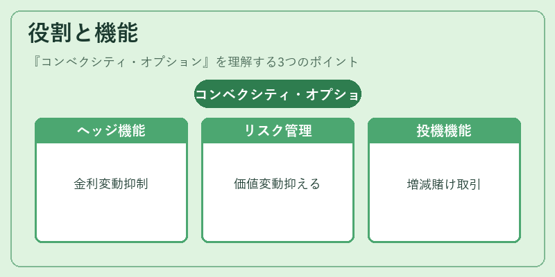 役割と機能（コンベクシティ・オプション）の図解