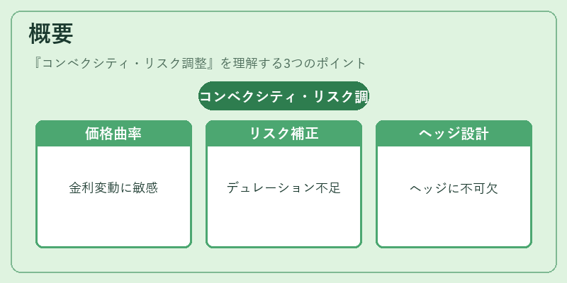 概要（コンベクシティ・リスク調整）の図解