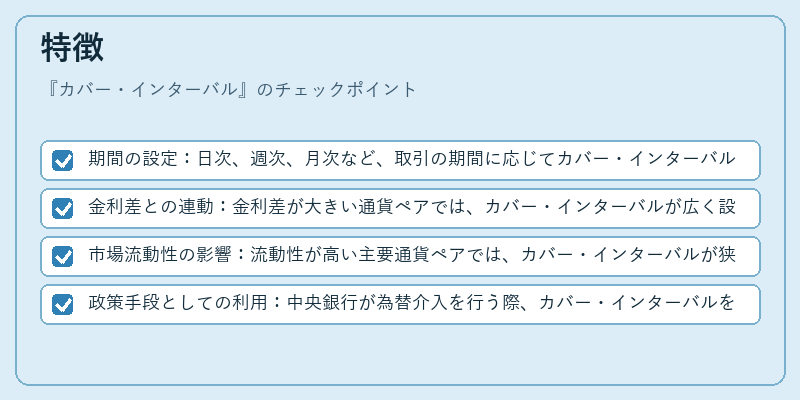 特徴（カバー・インターバル）の図解