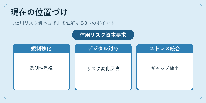 現在の位置づけ（信用リスク資本要求）の図解