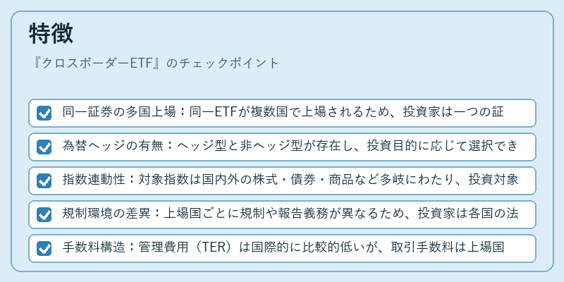 特徴（クロスボーダーETF）の図解