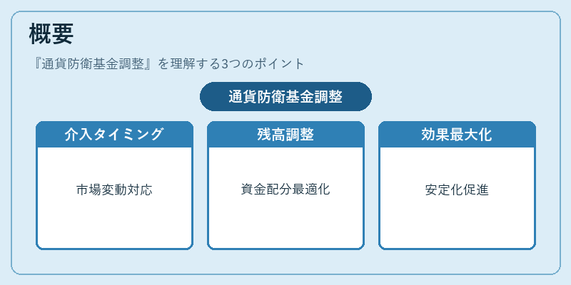 概要（通貨防衛基金調整）の図解