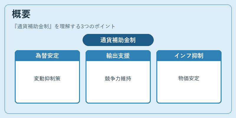 概要（通貨補助金制）の図解