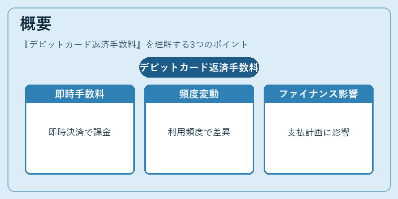 概要（デビットカード返済手数料）の図解