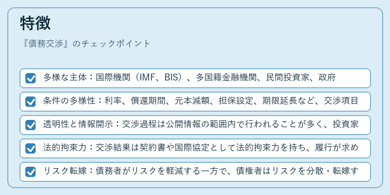 特徴（債務交渉）の図解