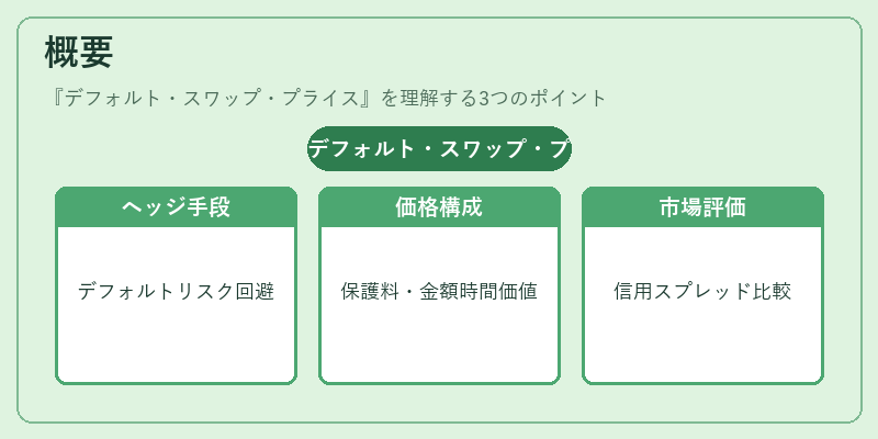 概要（デフォルト・スワップ・プライス）の図解