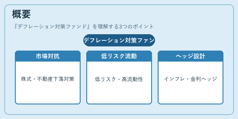 概要（デフレーション対策ファンド）の図解