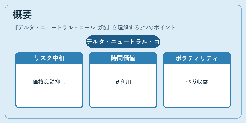 概要（デルタ・ニュートラル・コール戦略）の図解