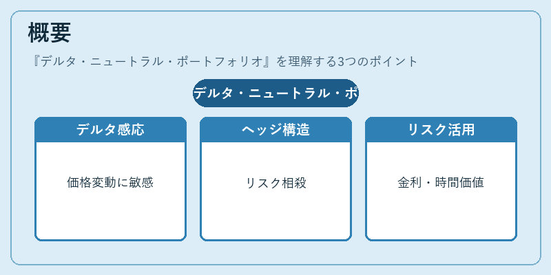 概要（デルタ・ニュートラル・ポートフォリオ）の図解