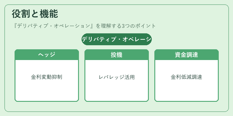 役割と機能（デリバティブ・オペレーション）の図解