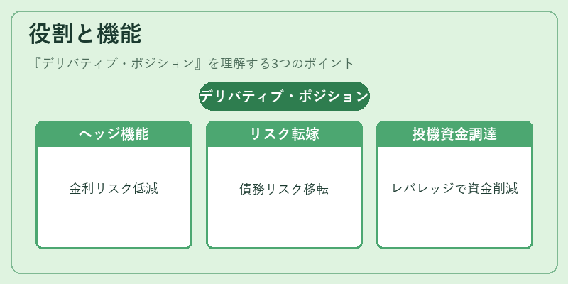 役割と機能（デリバティブ・ポジション）の図解