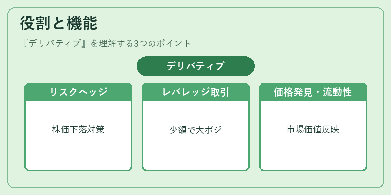 役割と機能(デリバティブ)の図解