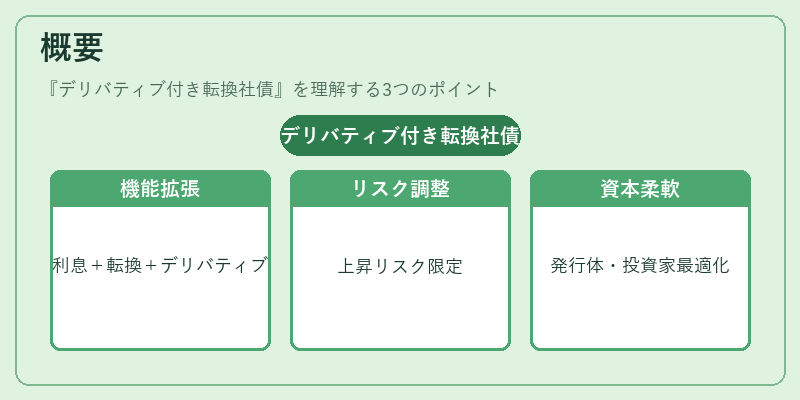 概要（デリバティブ付き転換社債）の図解