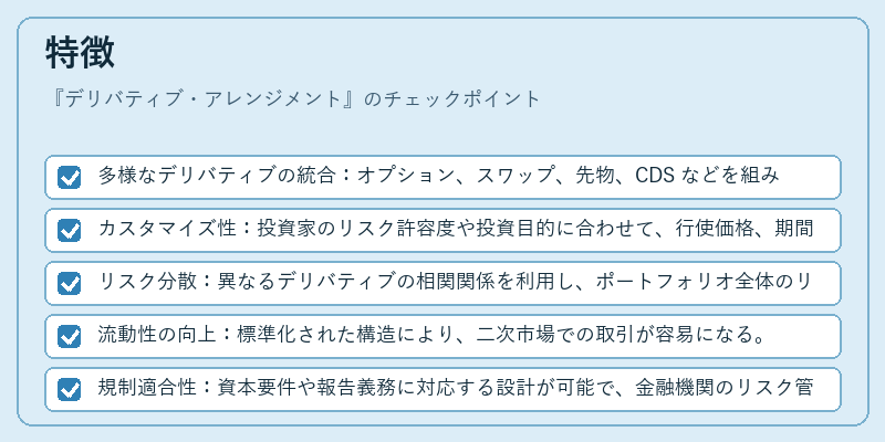 特徴(デリバティブ・アレンジメント)の図解