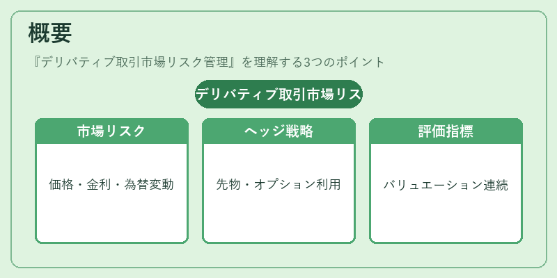 概要（デリバティブ取引市場リスク管理）の図解
